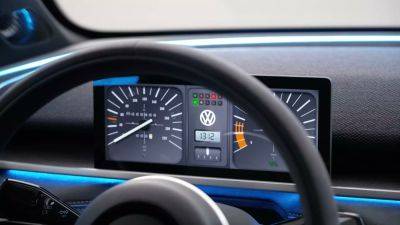 VW ID 2all Retro Gauge Options Bring Back Old Beetle and Golf Designs - thedrive.com - state Wyoming