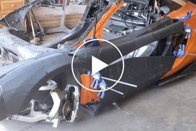 Wrecked McLaren 600LT Is Being Rebuilt Using 3D Printer
