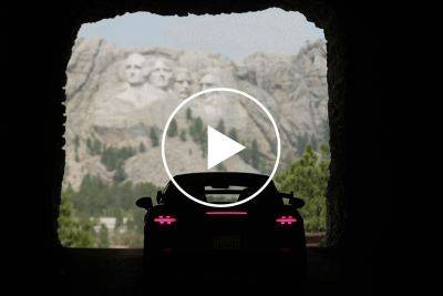 Porsche 718 Cayman GT4 RS Racing Up Mount Rushmore Is The Best Thing You'll See Today