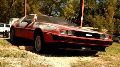 Someone Finally Rescued This Abandoned Red DeLorean