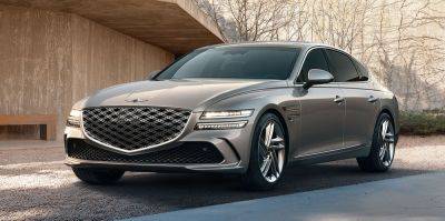 2025 Genesis G80 Updated with a Bigger Grille and a Huge Screen - caranddriver.com - county Brown