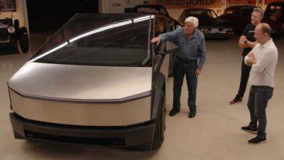 Jay Leno - Cybertruck's Windshield Wiper Has Its Own Spoiler To Keep It From Flapping Around - motor1.com