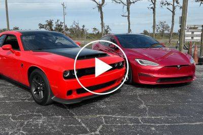 DRAG RACE: Dodge Challenger SRT Demon 170 Vs. Tesla Model S Plaid - carbuzz.com - state Florida - county Park