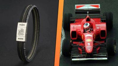 Lewis Hamilton - Max Verstappen - Michael Schumacher - Sebastian Vettel - Michael Schumacher’s Race-Winning F1 Tire Was Turned Into a Bracelet You Can Buy - thedrive.com - Italy - Monaco
