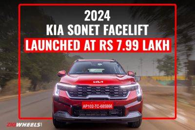 Kia - 2024 Kia Sonet Facelift Price Announced, Launched In India At Rs 7.99 Lakh - zigwheels.com - India