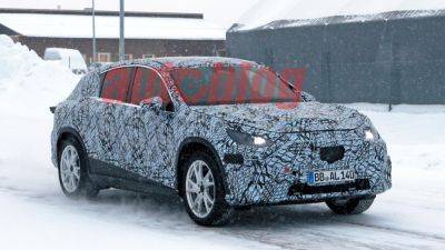 Mercedes-Benz EQC SUV spied running around in the snow