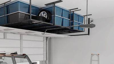 Organize your garage with this popular overhead storage rack, nearly half-off today at Amazon - autoblog.com