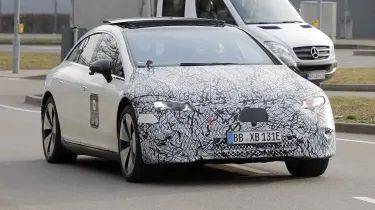 New Mercedes EQS facelift spied with camo hiding new design elements and tech