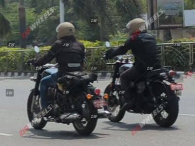 Royal Enfield - Royal Enfield Classic 650 And Scrambler 650 Spied Testing Together - zigwheels.com - India