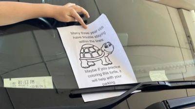 Perth learner driver receives note after flawed parking - drive.com.au - county Centre
