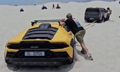 Stephan Winkelmann - Rally Ready Lamborghini Huracán Sterrato Succumbs to Cape Sand Trap - carmag.co.za