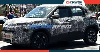 Tata Punch facelift in the works; spied testing in India - carwale.com - India