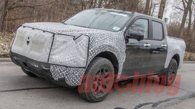 Ford - 2025 Ford Maverick spied with new off-road tires, bigger screen - autoblog.com - county Dearborn