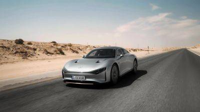 Mercedes EV range run shows gains from heat pump, solar roof - greencarreports.com - Germany - Saudi Arabia - city Dubai - Uae