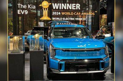 Kia EV9 bags World Car of the Year, World Electric Vehicle of the year titles for 2024 - autocarindia.com - Usa - Japan - China - India - New York