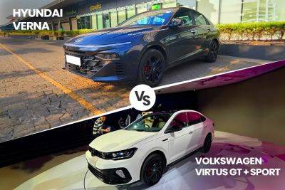 Volkswagen Virtus GT Plus Sport VS Hyundai Verna Turbo: Turbo-petrol Sedans Compared