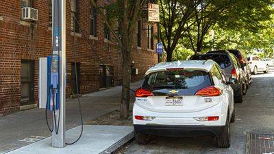 NYC's curbside EV chargers are popular — and often blocked