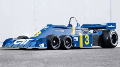 Iconic Tyrrell P34 six-wheel Formula One car offered for sale - drive.com.au - Sweden - Britain - Monaco - South Africa