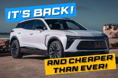 On Sale - Chevrolet Blazer EV Back On Sale, Now With $7,500 Tax Credit And Massive Discounts - carbuzz.com - Usa