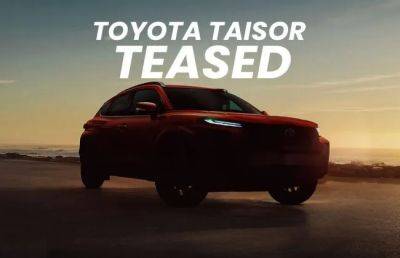 Toyota Taisor - Toyota Taisor Teased For The First Time - cardekho.com - India