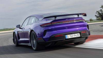 The 2025 Porsche Taycan Turbo GT Demolishes the Track