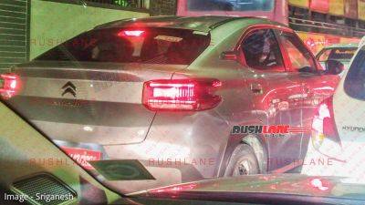 Citroen Basalt Coupe SUV First Undisguised Spy Shots – Tata Curvv Rival - rushlane.com - India