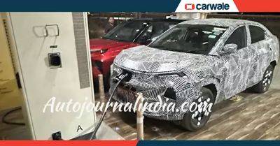 Tata Curvv EV spied at charging station; launch soon