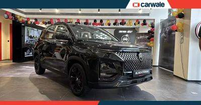 MG Hector Plus Blackstorm First Look - carwale.com