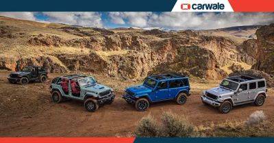 Jeep Wrangler facelift to be offered in two variants and five colours