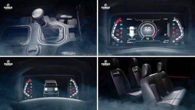 2024 Force Gurkha Interiors Teased – Touchscreen, TFT IC, Traction Control, TPMS, Airbags