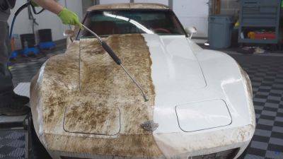 Watch This 1600-Mile C3 Corvette Get Its First Wash in 45 Years - motor1.com