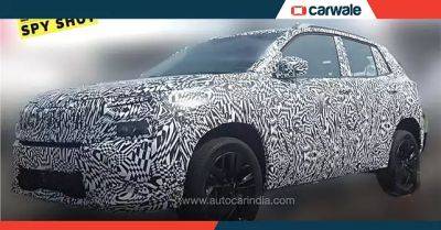 Skoda compact SUV spied on test - carwale.com - India