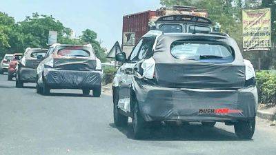 New Mahindra XUV 3XO SUV Convoy Spied Ahead Of Launch Tomorrow