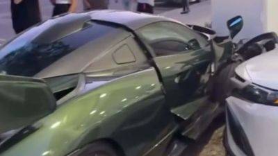 $1.3-Million McLaren Senna Crashes Into Building While Trying to Show Off - motor1.com - state California