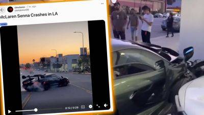 Watch a YouTuber Crash a Priceless McLaren Senna in the Dumbest Possible Way - thedrive.com - Los Angeles