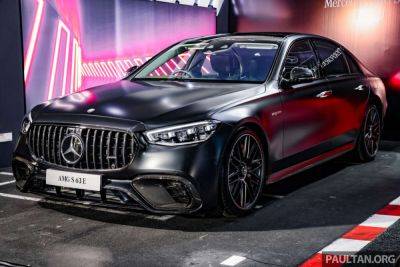 2024 Mercedes-AMG S63 E Performance launched in Malaysia – 802 PS/1,430 Nm V8 PHEV, from RM2.24 mil - paultan.org - Malaysia