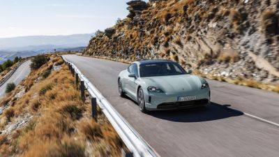 Mercedes Eqs - 2025 Porsche Taycan First Drive Review: How does 938 hp sound? - autoblog.com - Spain