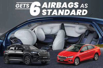 Skoda Slavia And Kushaq Now Safer, Get 6 Airbags As Standard - zigwheels.com - India - city Honda