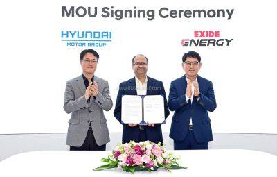Hyundai and Kia partner with Exide Energy for EV Battery Localization in India - rushlane.com - India - South Korea - city Kolkata