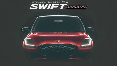 2024 Maruti Swift Bookings Open At Rs 11k Ahead of Launch – First Official Teaser