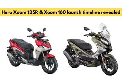Royal Enfield - Hero Xoom 125R and Xoom 160 Scooters Launch This Financial Year - zigwheels.com - India