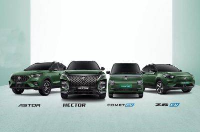 MG Hector, ZS EV, Astor and Comet special editions launched; prices start from Rs 9.24 lakh - autocarindia.com - India - Britain - county Green