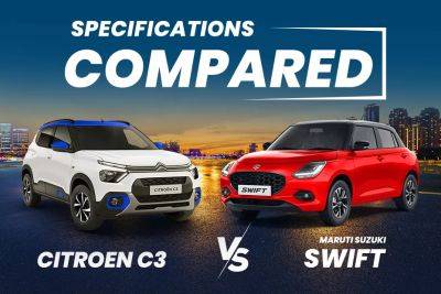 2024 Maruti Suzuki Swift vs Citroen C3: Hatchback Rivalry - zigwheels.com - India - county Swift