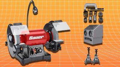Save $20 on Bauer’s 8-Inch Bench Grinder and More Shop Equipment Deals at Harbor Freight