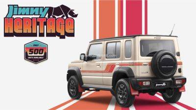 Suzuki Jimny Heritage Edition Break Covers – Limited To 500 Units - rushlane.com - India - Australia