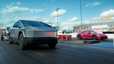 Tesla Misled You With Its Cybertruck Towing a 911 Drag Race. Here's Proof - motor1.com
