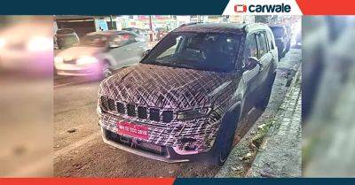Jeep Meridian facelift spied testing; ADAS confirmed - carwale.com - India