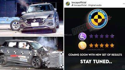 Bharat NCAP Teases Upcoming Ratings – Is New Maruti Swift On The List? - rushlane.com - Japan - India