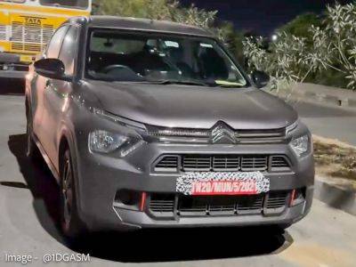 Citroen Basalt Mid Variant Coupe SUV Spied – Curvv Rival