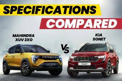 Mahindra XUV 3XO vs Kia Sonet: Which Is The Better Equipped Sub-4 Metre SUV? - zigwheels.com - India - county Ada